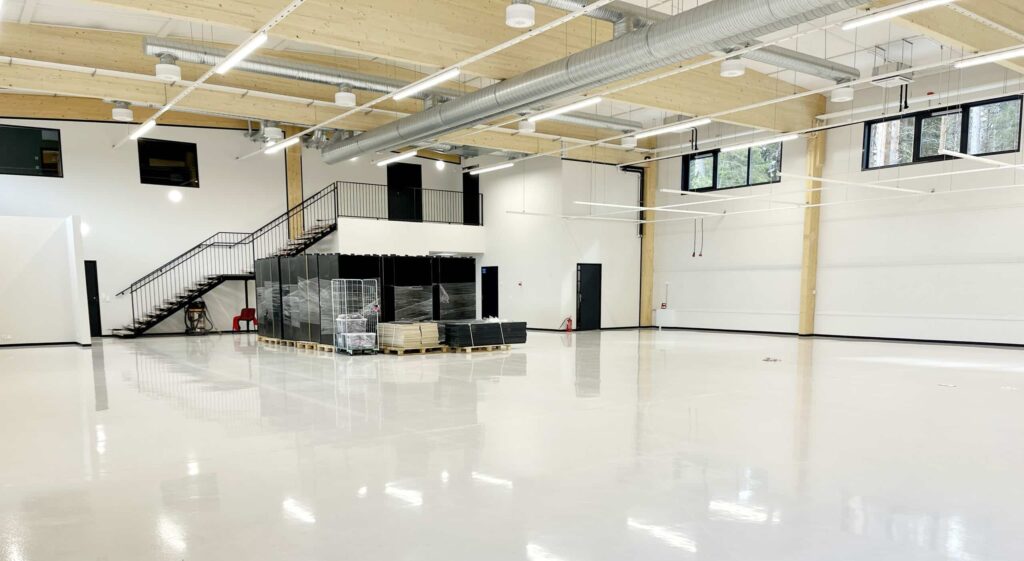 uusi tuotantotila tyhjänä