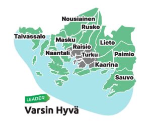 Leader Varsin Hyvän kartta.
