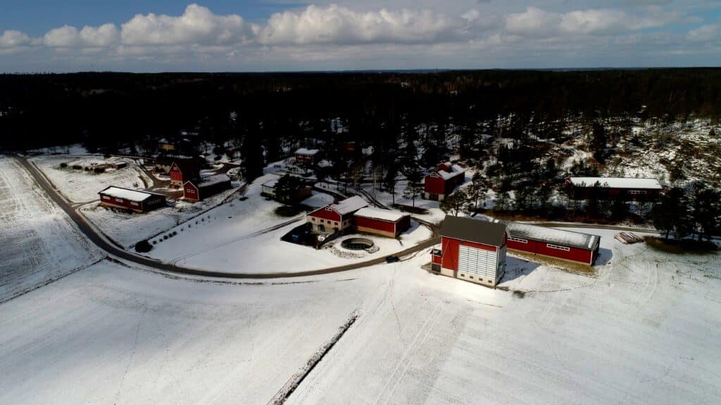 Ilmakuva Keskitalon tilalta.