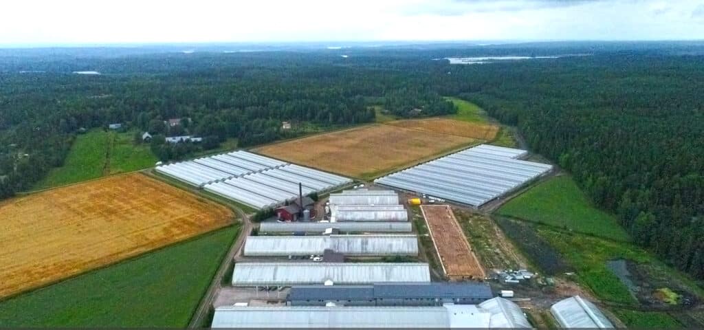 Ilmakuva Vaanelan tilalta.