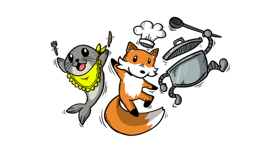 kolme sarjakuvahahmoa