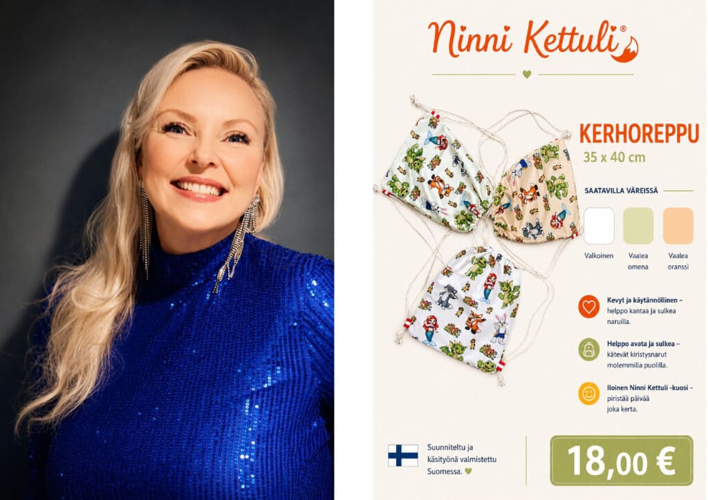 Tekstiilitaiteilija ja kerhoreppuja