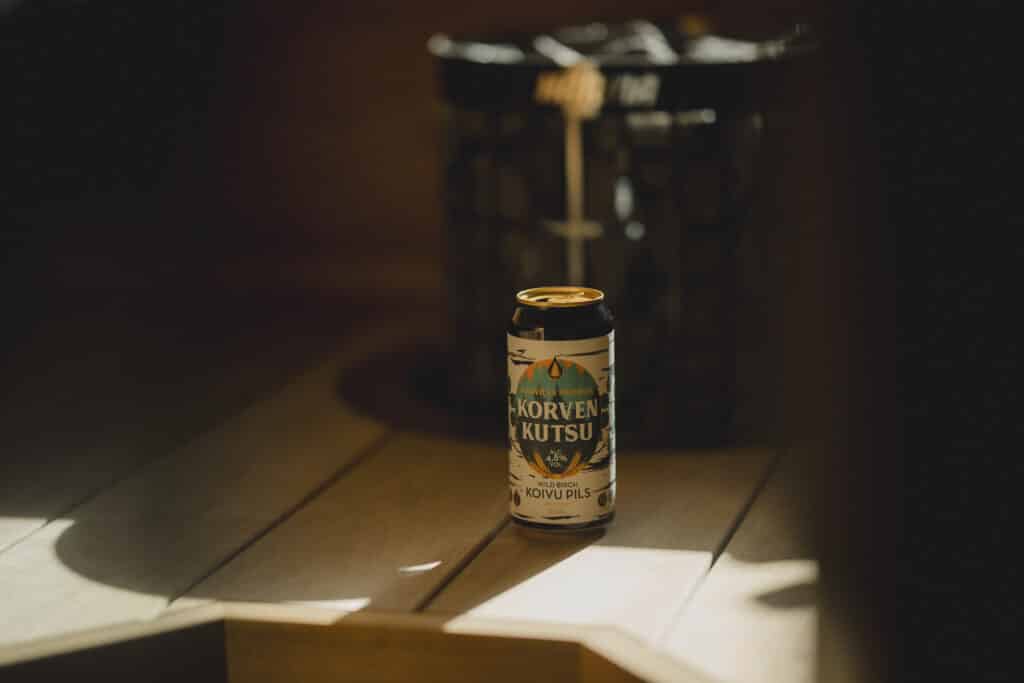 olutpullo saunassa